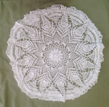 8 nappes de salon blanches motif1