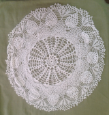 8 nappes de salon blanches motif2